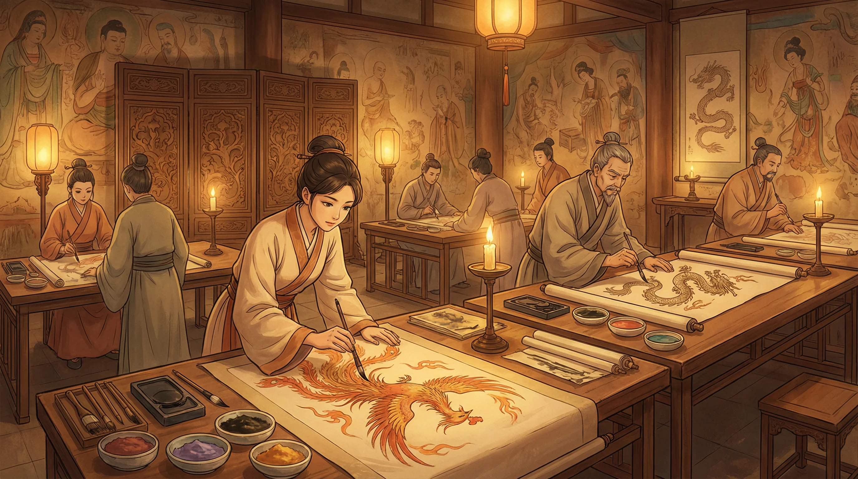 画师入驻 - 年轻的嫂子:难以忍受的味道 电影 国风动漫画师